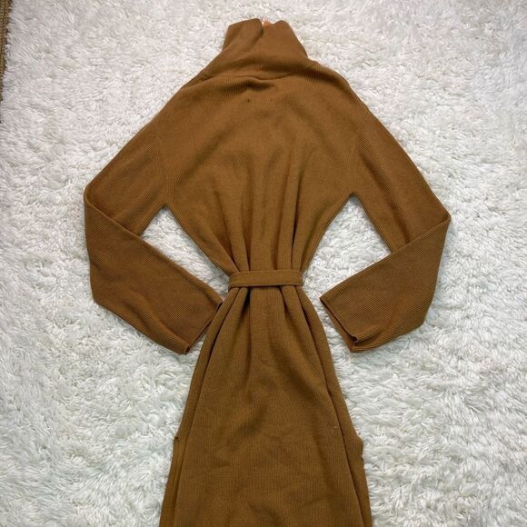 Nanushka CANAAN Cashmere-blend Turtleneck Dress Camel - Picture 11 of 12